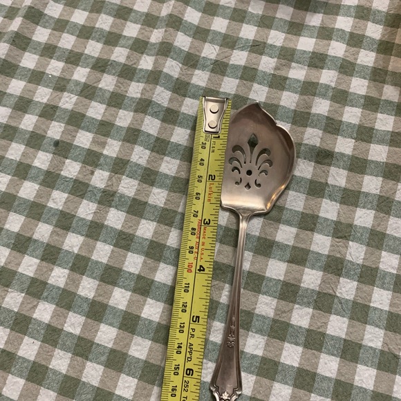 Vintage Silver Slotted Serving Spoon - Picture 4 of 5